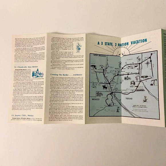 Vintage Sun Country USA New Mecixo Travel Vacation Brochure Pamphlet - Picture 7 of 12